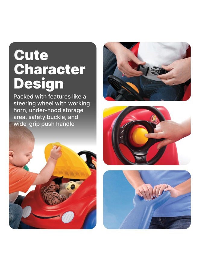 Step2 Push Around Buggy Kids Push Car, Ride On Car with Seat Belt and Horn, Toddlers Ages 18 Months - 3 Years Old, Max Weight 50 lbs., Easy Storage, Ideal Stroller Substitute, Red - Image 2